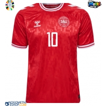 Moški Nogometni dresi Danska Christian Eriksen #10 Domači EP 2024 Kratek Rokav